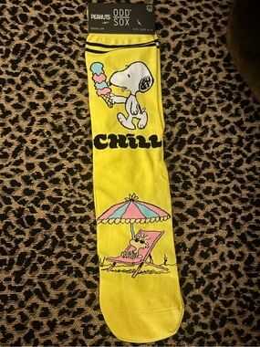 Odd Sox x Peanuts Men's 'Chill' Yellow Novelty Socks